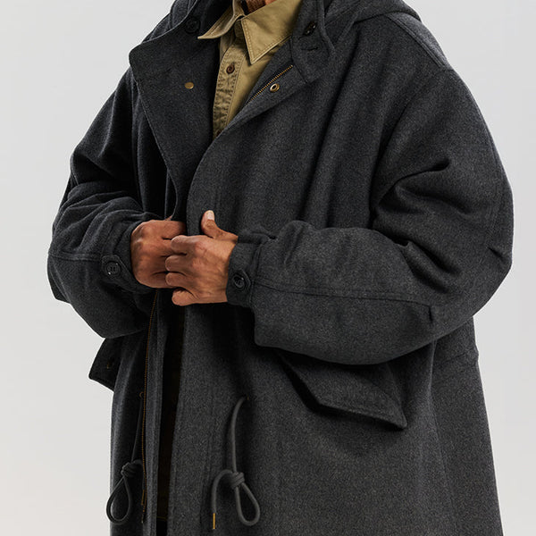 Frizmworks Wool Vincent Fishtail Parka - Charcoal
