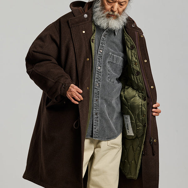 Frizmworks Wool Vincent Fishtail Parka - Brown