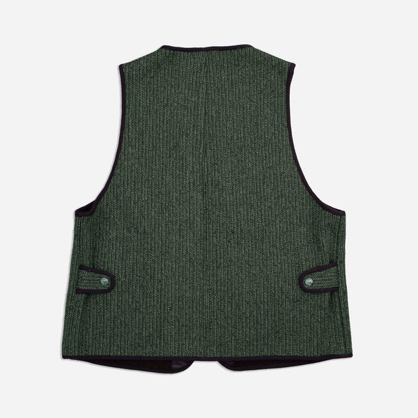 BEACHCLOTH WOOL VEST - EVERGREEN