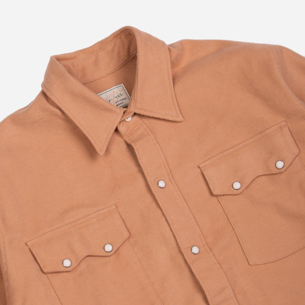 MOLESKIN PEARLSNAP SHIRT - NECTAR