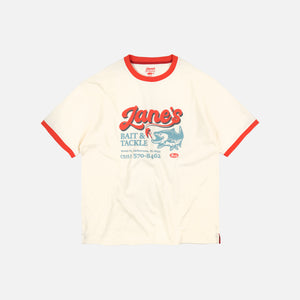Frizmworks - ZANE'S BAIT & TACKLE RINGER T-SHIRT - IVORY -  - Main Front View
