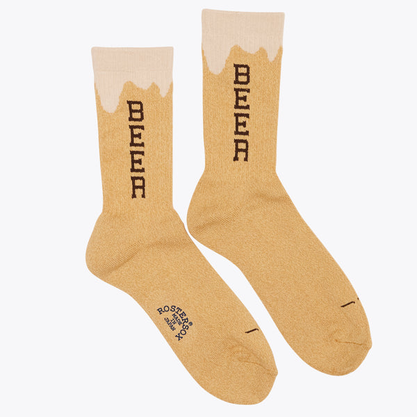 Beer Socks - Light Yellow