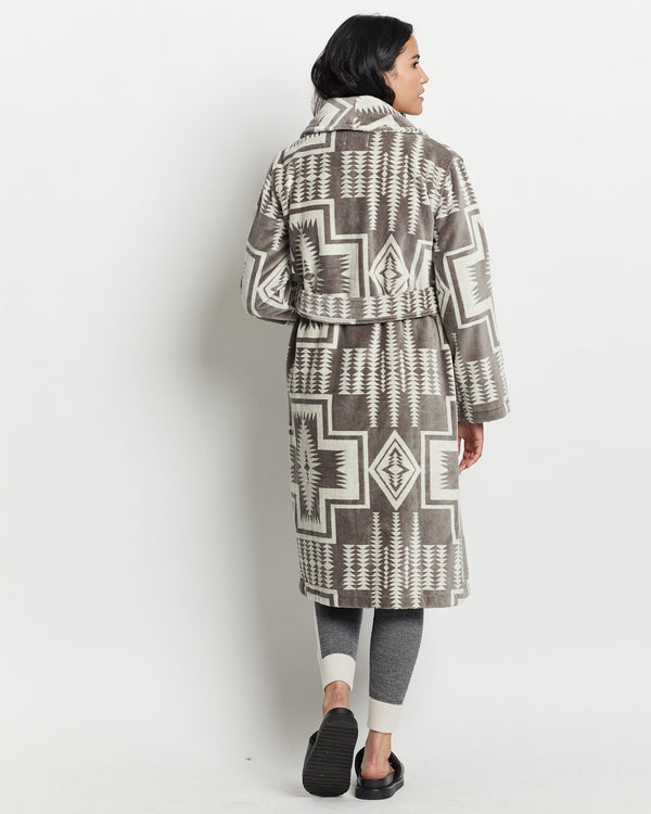 Pendleton Women's Cotton Terry Velour Robe - Harding Grey