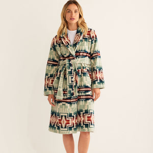 Pendleton - WOMENS ROBE - SILVER BLUE HARDING STAR -  - Main Front View