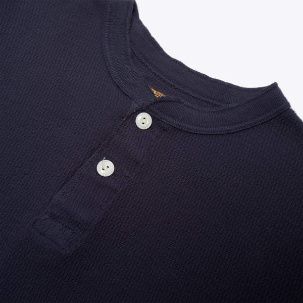 Made in Japan Henley Thermal - Navy
