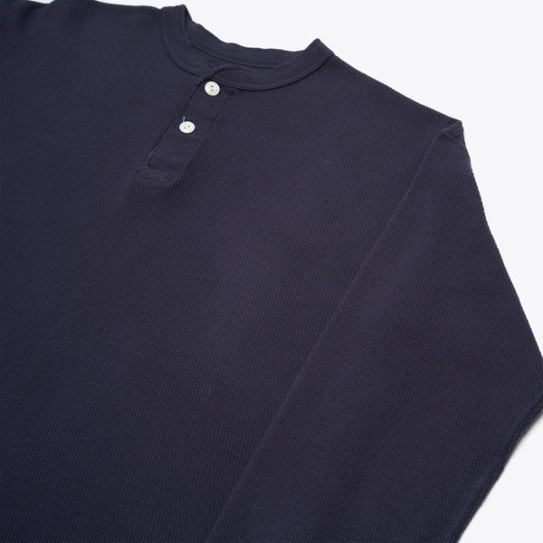 Made in Japan Henley Thermal - Navy
