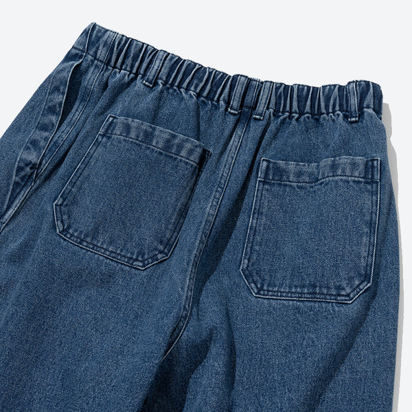 Denim Balloon Pants - Indigo Washed