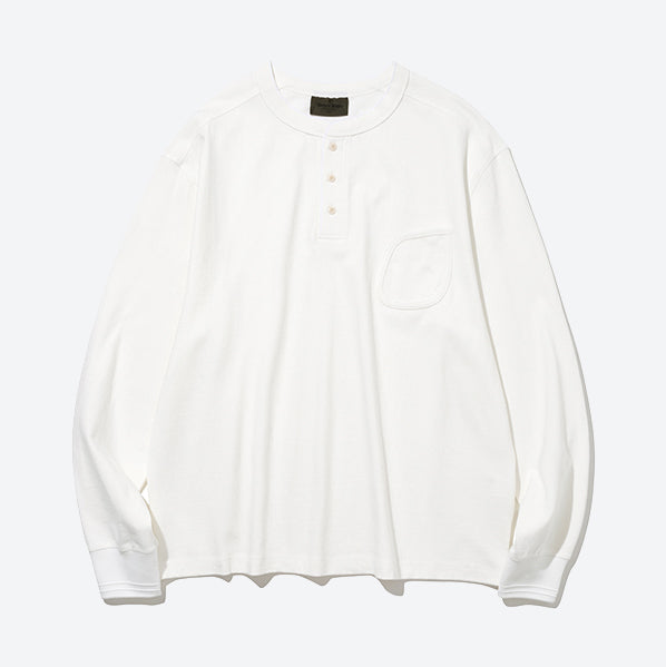 Henly Neck l/s Tee - Off White