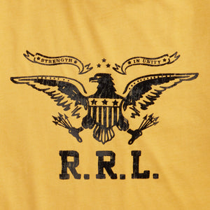 Double RL By Ralph Lauren - LOGO JERSEY T-SHIRT - VINTAGE GOLD -  - Alternative View 1