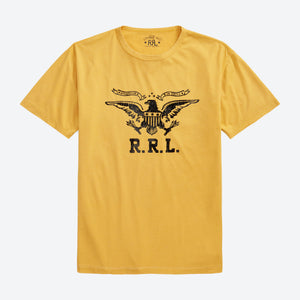 Double RL By Ralph Lauren - LOGO JERSEY T-SHIRT - VINTAGE GOLD -  - Main Front View