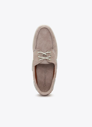 Quoddy - Downeast Boat Shoe - Grey Suede -  - Alternative View 1