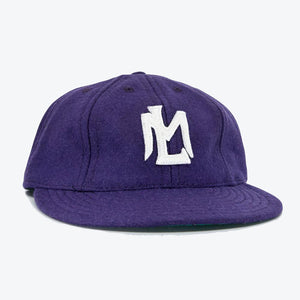 Ebbets Field Flannels - MI-TEE MONARCHS 1935 VINTAGE 8-PANEL BALLCAP - PURPLE -  - Main Front View