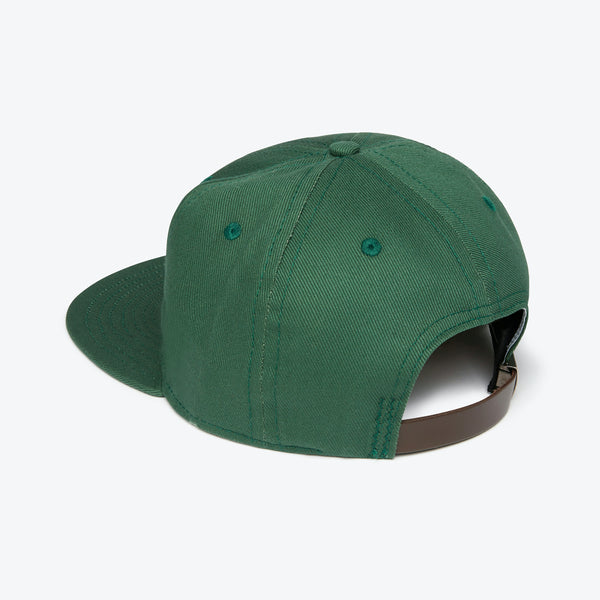 Unlettered Cotton Ballcap - Forest Green