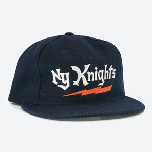 Ebbets Field Flannels - NEW YORK KNIGHTS CAP - NAVY -  - Main Front View