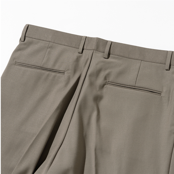 Wide Slack Pant - Beige