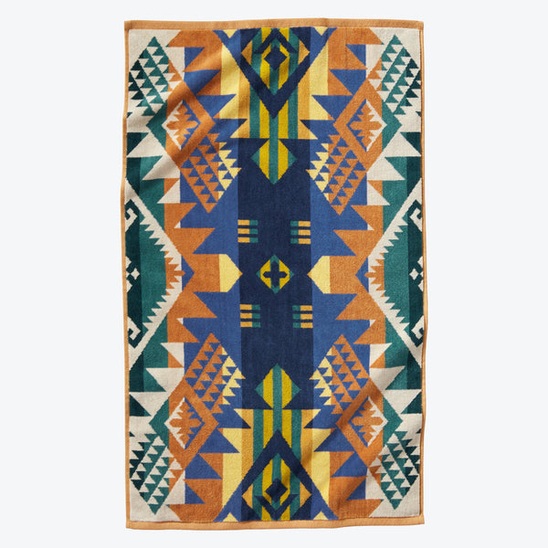 Jacquard Hand Towel - Journey West Bright