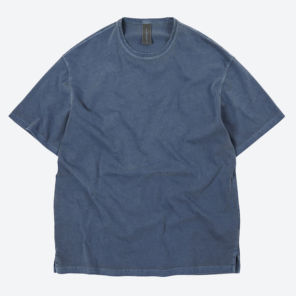 OG PIGMENT DYEING HALF TEE - BLUE